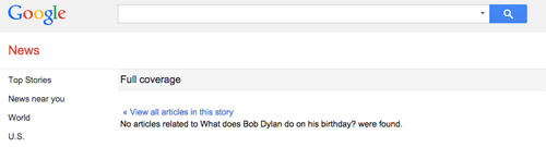 What Does Bob Dylan Do On His Birthday?